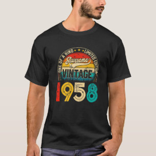 Camiseta 64 Años Bday Vintage 1958 Edición Limitada 64ª