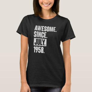 Camiseta 64 años de edad 64 años de fabuloso nacimiento des