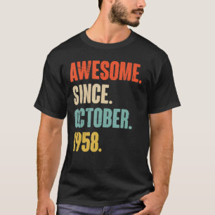 Camiseta 64 años de edad 64 años de fabuloso parto desde oc