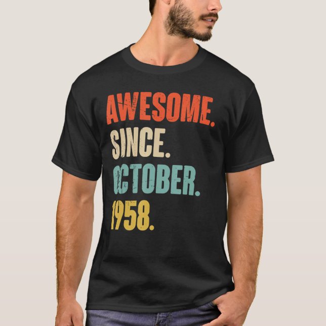 Camiseta 64 años de edad 64 años de fabuloso parto desde oc (Anverso)