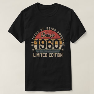 Camiseta 64 Años De Ser Impresionante Cumpleaños 64 Retro