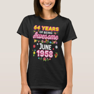 Camiseta 64 Años De Ser Increíble Desde Junio De 1958