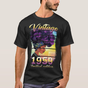Camiseta 64 años Mujeres negras de 64 años de edad asombros