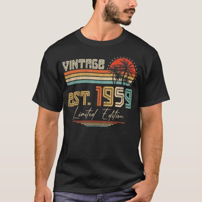 Camiseta 64 años Vintage 1959 64º cumpleaños (Anverso)