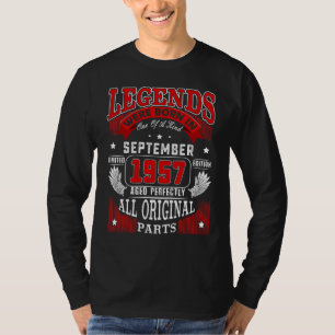 Camiseta 65ª Leyenda De Cumpleaños Nacida En Septiembre De 