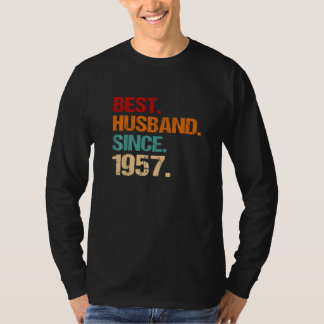 Camiseta 65º Aniversario de Boda Mejor Esposo Desde 1957 F