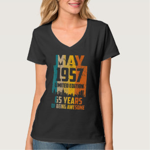 Camiseta 65º cumpleaños 65 años asombrosos desde mayo de 19