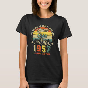 Camiseta 65º cumpleaños 65 años asombrosos desde mayo de 19