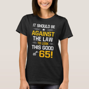 Camiseta 65º cumpleaños 65 años Hombres de edad