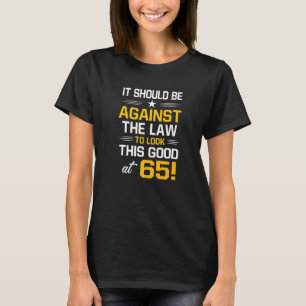 Camiseta 65º cumpleaños 65 años Hombres de edad