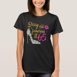 Camiseta 65º cumpleaños fácil y fabuloso a 65 años de edad 