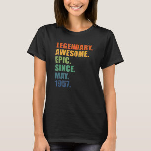 Camiseta 65º cumpleaños, mayo de 1957, hombres y mujeres, 6