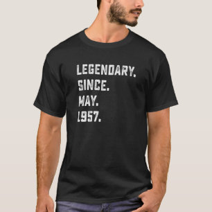 Camiseta 65º Nacimiento Legendario Desde Mayo De 1957 65 Añ