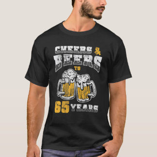 Camiseta 65.ª Alegría Y Cerveza A Bir De 65 Años