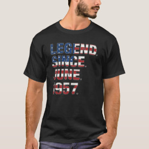 Camiseta 65.ª Leyenda De Cumpleaños Desde Junio De 1957 Ban
