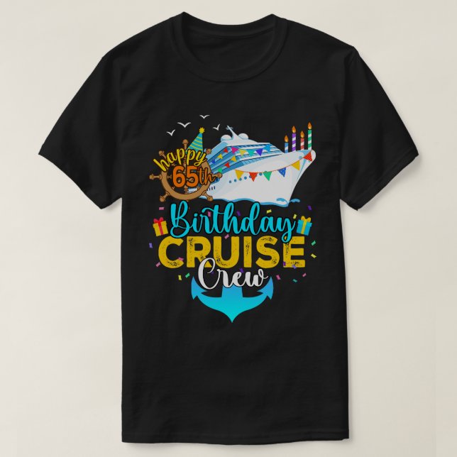 Camiseta 65.º Crucero de Cumpleaños (Diseño del anverso)