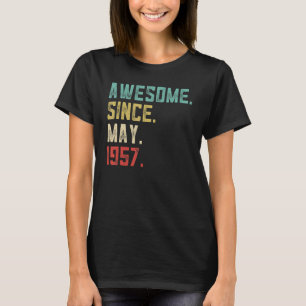 Camiseta 65.º Cumpleaños De Hombres Fabulosos Desde Mayo De