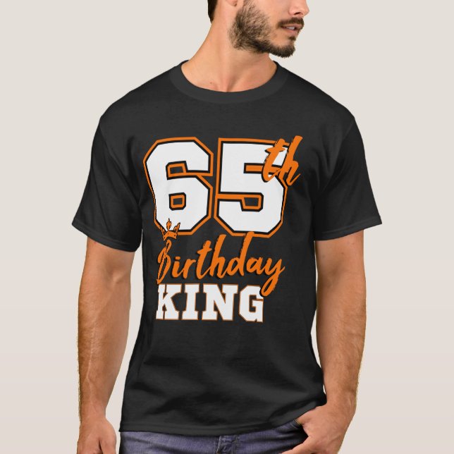 Camiseta 65.º cumpleaños del rey Fiesta Celebración del cum (Anverso)