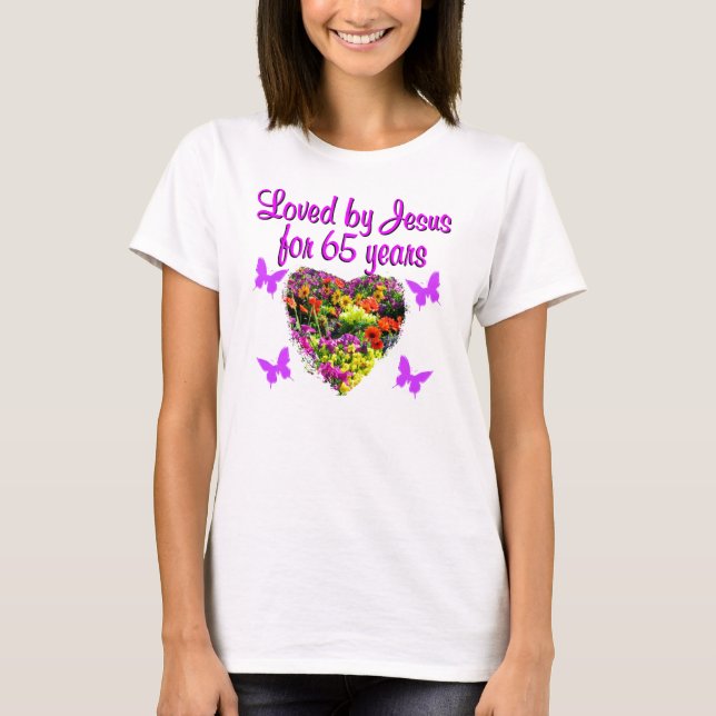 CAMISETA 65.º CUMPLEAÑOS RELIGIOSO (Anverso)