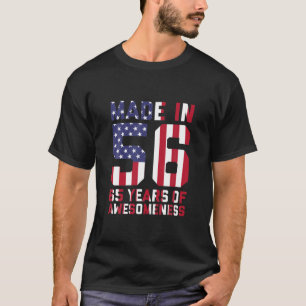Camiseta 65.º Regalo De Cumpleaños Hombres Americanos Mujer