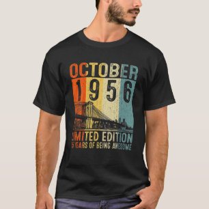 Camiseta 65.º Regalo De Cumpleaños Octubre De 1956 65 Años