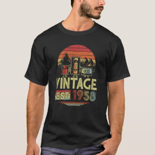 Camiseta 65 años de edad hecha en 1958 Vintage 65th Birthda