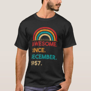 Camiseta 65 Años De Edad Impresionante Desde Diciembre De 1
