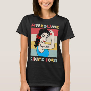 Camiseta 65 años de edad increíble desde 1958 65º cumpleaño