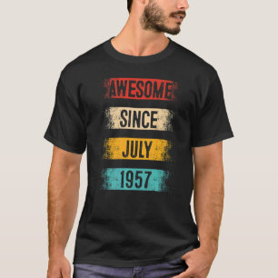 Camiseta 65 años de edad increíble desde julio de 1957