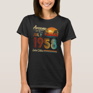 Camiseta 65 años de edad increíble desde julio de 1958