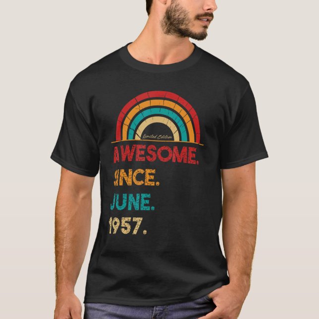 Camiseta 65 años de edad increíble desde junio de 1957 (Anverso)