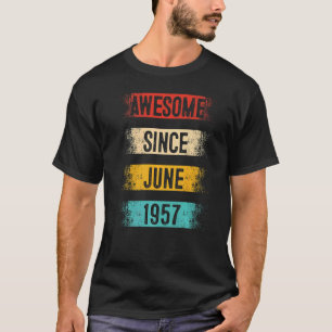 Camiseta 65 años de edad increíble desde junio de 1957