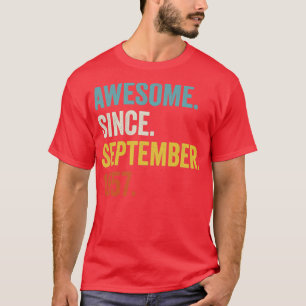 Camiseta 65 años de edad increíble desde septiembre de 1957
