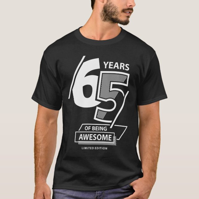 Camiseta 65 Años De Ser Increíble - 65 Años (Anverso)