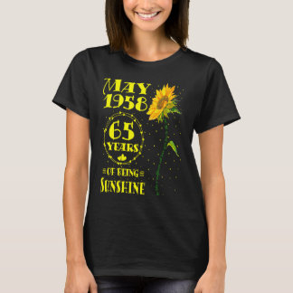 Camiseta 65 Años De Ser Sunshine Sunflower