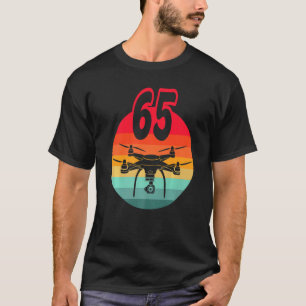 Camiseta 65 Años I Drones Retro De Control Remoto Con C