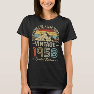 Camiseta 65 años Vintage 1958 65º cumpleaños