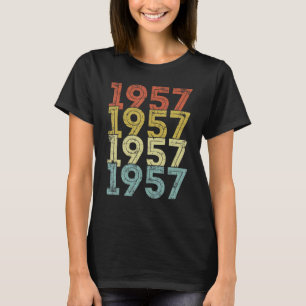 Camiseta 65 años Vintage de cumpleaños 1957 65º cumpleaños