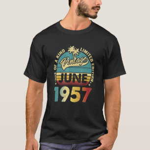 Camiseta 65 años Vintage Junio 1957 65º Día B