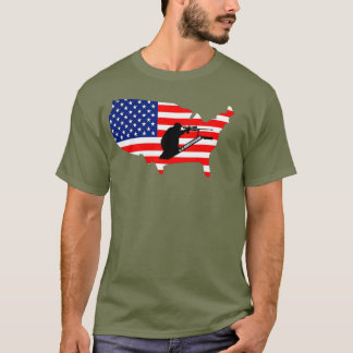 Camiseta 65 Creedmoor Bandera Americana 2A LRP percha de di