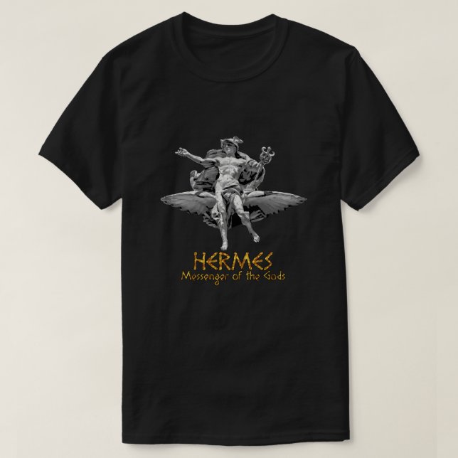 Camiseta 65 MCMLXV Hermes Mensajero griego de mitología del (Diseño del anverso)