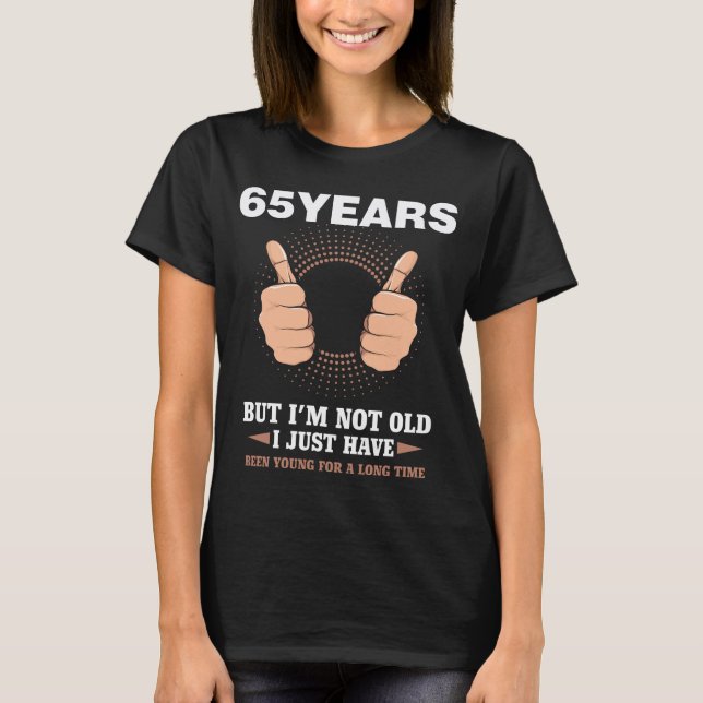 Camiseta 65. Regalo de Guay de 65 años de duración (Anverso)