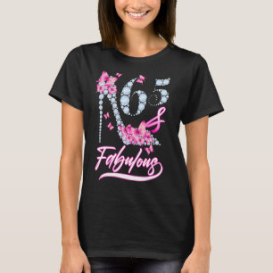 Camiseta 65 Y Fabulosos Talones Altos Mariposa Feliz 65º Bi