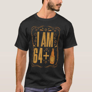 Camiseta 65 Year Old Born Retro Beer Drinking Alcohol Birth