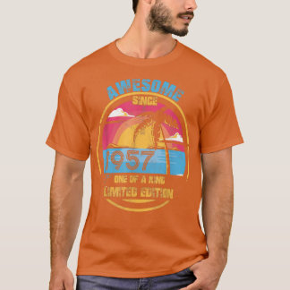 Camiseta 65 Year Old Vintage Awesome Since 1957 65th Birthd