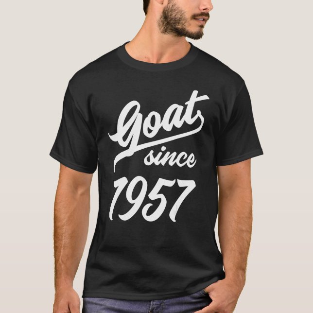 Camiseta 65th Birthday 65 Years Old Goat Since 1957 (Anverso)