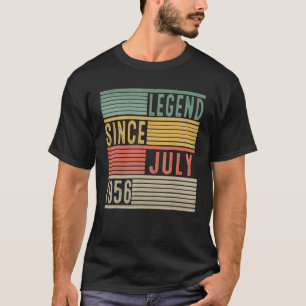 Camiseta 66ª leyenda de cumpleaños desde julio de 1956 66 a