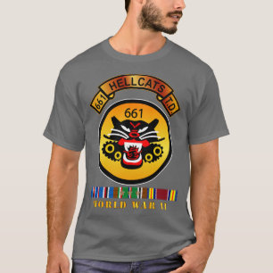 Camiseta 661ª Destrución de tanques Bn w Scroll EUR SVC WII