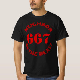 Camiseta 667 El Vecino De La Bestia - v2 (rojo)