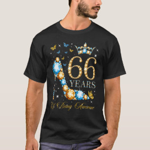 Camiseta 66.º Cumpleaños 66 Años De Ser Sorprendente 66 Año